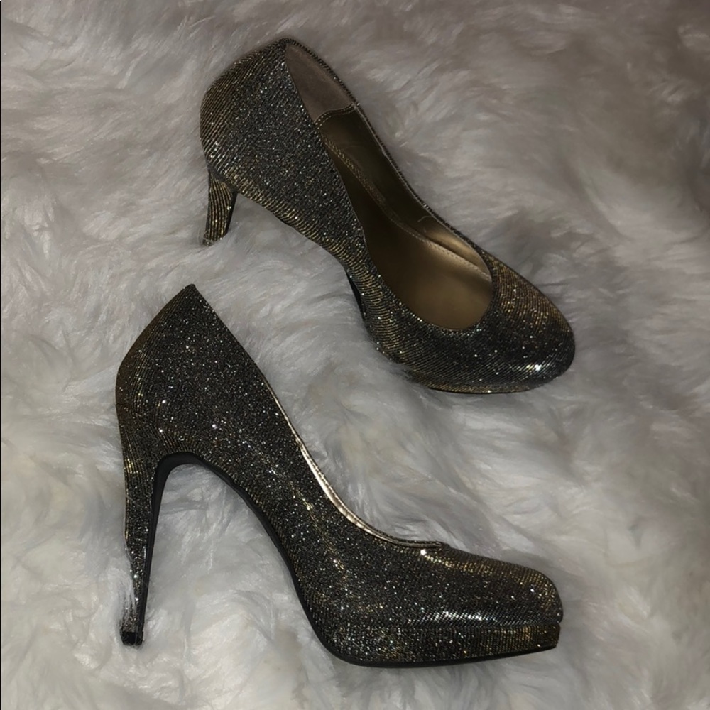 glittery heels